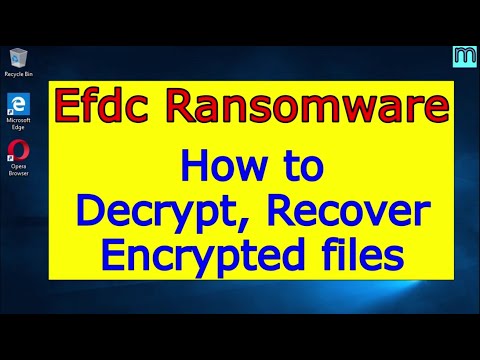 Efdc virus (ransomware). How to decrypt .Efdc files. Efdc File Recovery Guide.