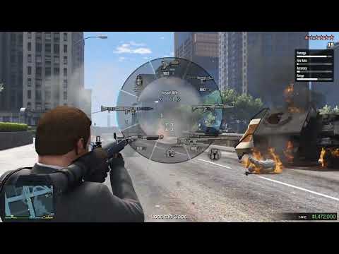 GTA 5 - Michael & Amanda Bank Heist + Ten Star Escape