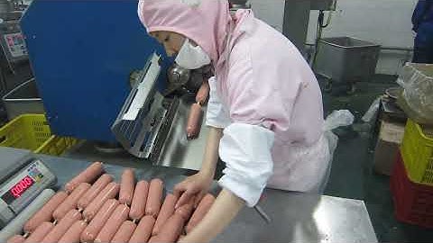 Automatic sausage clipping machine