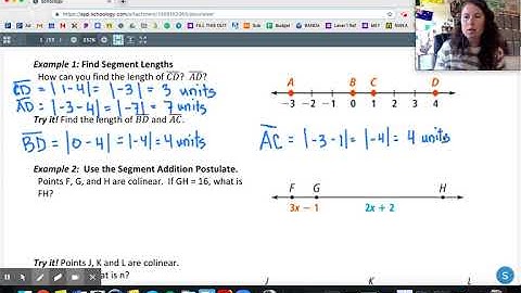Geometry Lesson 1-1: Measuring Segments and Angles