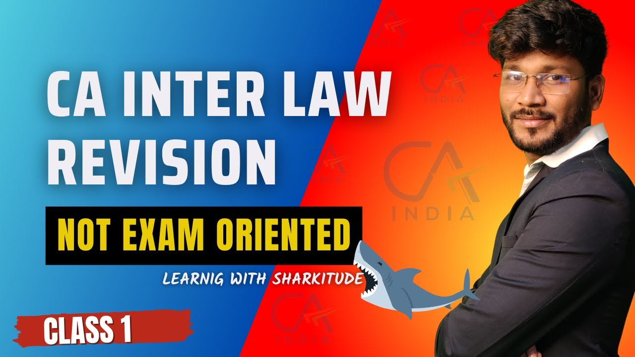 CA Inter - Law FastTrack Batch | May 2024 | Chapter 2 Incorporation ...