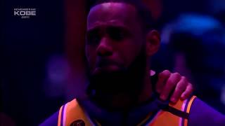 LeBron James Gets Emotional During Kobe's Tribute