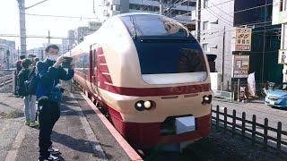 E653系 臨時特急とき 新潟行 宮原駅にて