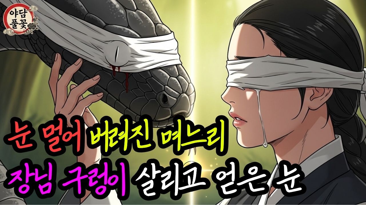 장님 구렁이 살려낸 눈 먼 며느리, 시력 되찾고 복수한 반전 이야기 | 조선 설화 민담 옛이야기 권선징악 수면동화