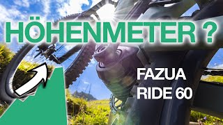 FAZUA RIDE 60 | Extremer Reichweiten-Test! Wieviel HÖHENMETER schafft der Light-E-Bike Motor?