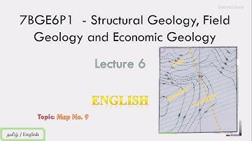 Structural Geology Practical: Map 9 Outcrop Tracing, Dip & Strike | Mapping Tutorial, English