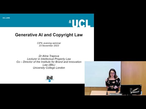 Generative AI and Copyright Law: CIPIL Seminar