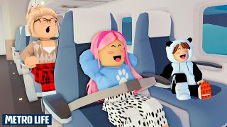 ROTINA NO AVIÃO COM A FAMILIA DA VOVÓ! Family Roleplay METROLIFE ROBLOX!