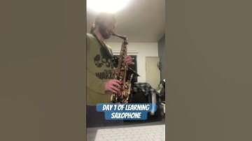 Day 1 of learning Saxophone