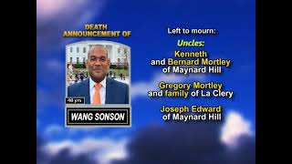Wang Sonson ~ Long Obituary