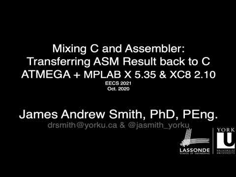 Lab E: Mixing C and Assembler: transferring a result back to C from ASM via a global variable