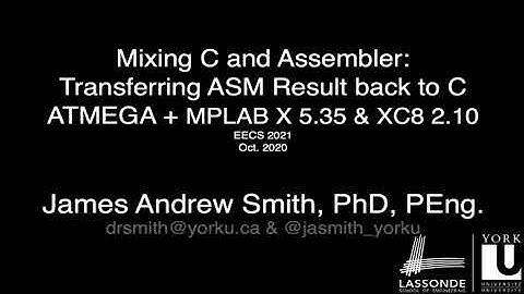 Lab E: Mixing C and Assembler: transferring a result back to C from ASM via a global variable