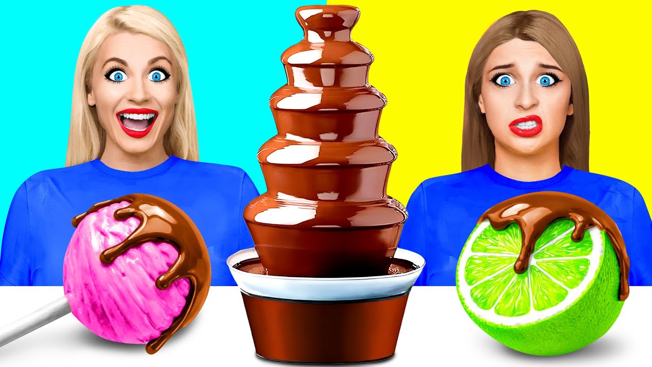Шоколадный Фонтан Челлендж | Простые Кулинарные Рецепты от Mega DO Challenge