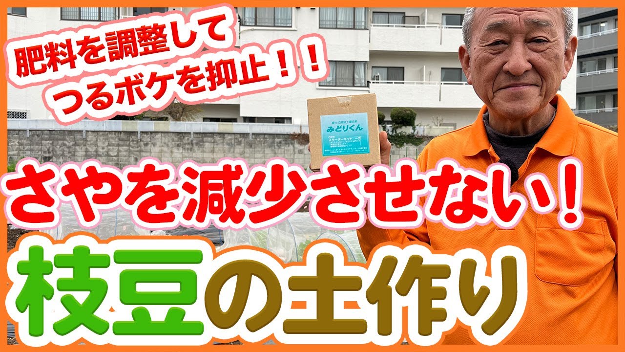 家庭菜園や農園で枝豆栽培の土作り！肥料を減らしてつるボケ抑止！大きな枝豆のサヤを育てるコツを徹底解説！【農園ライフ】