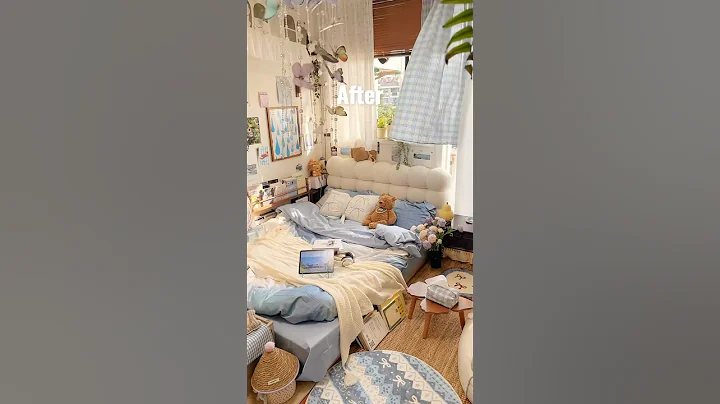 ⏰ 3 sec Room Makeover 🎀✨ #roomtour #roommakeover #bedroom #decoration thumbnail