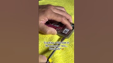 Cracking a SGC slab in 10 seconds or less…                             #sportscards #sportcards