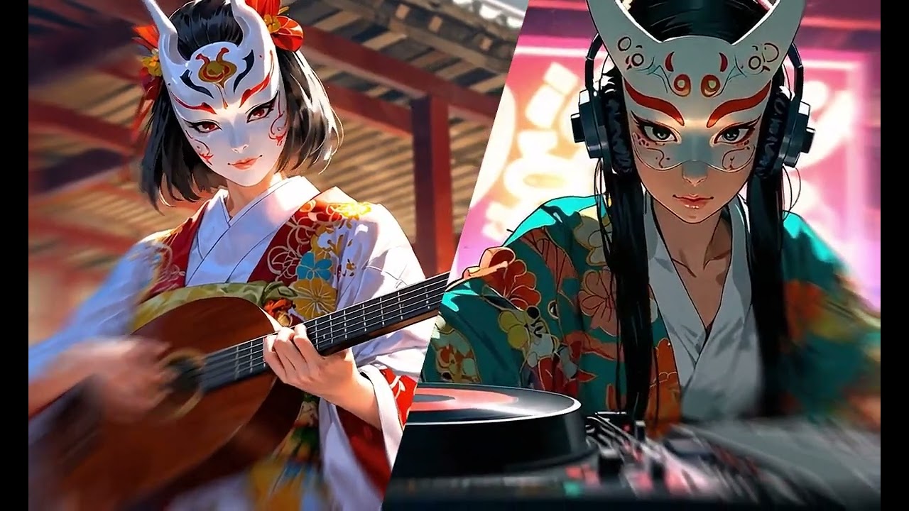 Shamisen×EDM / A strange fusion of Shamisen and EDM. JapaneseEDM, JapaneseBGM, JapaneseMusic【弦の幻想】