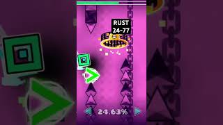 Rust progress 4: 24-77  | HALF the level in one run #gd #pixelarmy #games #rust #progress #level