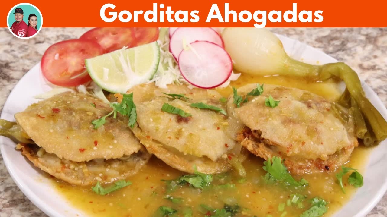 Gorditas CALLEJERAS AHOGADAS Con SALSA de Tomatillo | receta