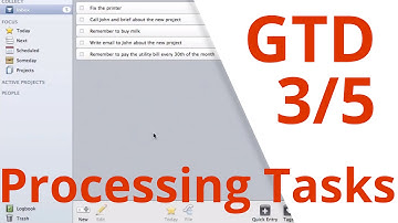 GTD 3/5 - Productivity System How To: Processing tasks