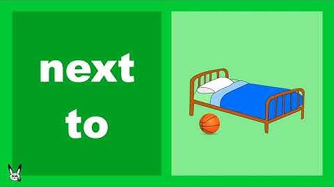 Prepositions of Place - On, In, Under, Next To, with sentences.