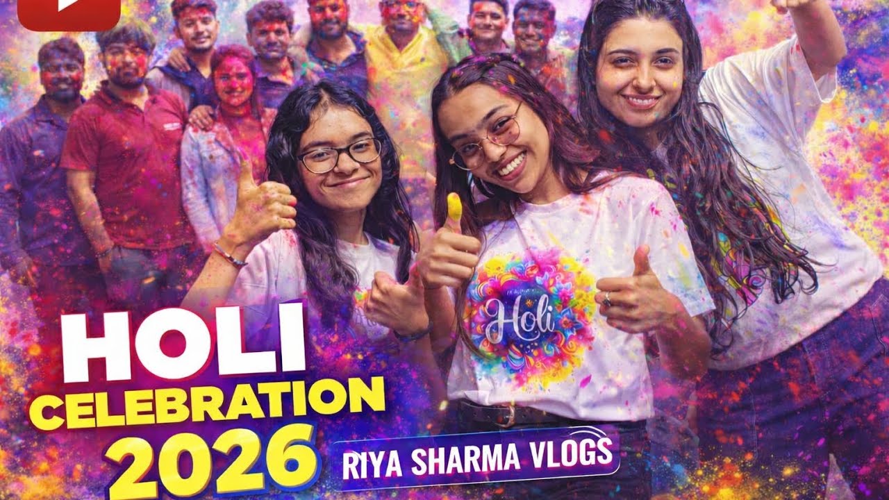 Rangon se bhari masti! || Holi Celebration || Riya Sharma Vlog #vlog #holispecial #holicelebration 