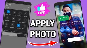 How To Apply Photo In Mi Control Center In Any Android Device | Notification Panel | Control Center