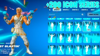 ALL ICON SERIES DANCE & EMOTES IN FORTNITE!