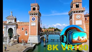 The Venetian Arsenal is a complex of former shipyards and armory VENICE ITALY 8K 4K VR180 3D Travel