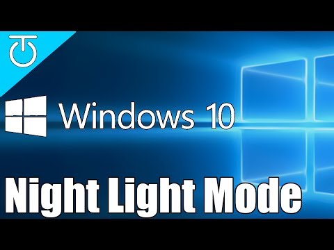 Windows 10 - Night Light Mode - Better for Your Eyes - #TechTip