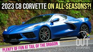 2023 Chevy Corvette Review: Base Suspension, All-Season Tires at Tail of the Dragon!