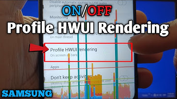 How to turn on or off profile HWUI rendering on Samsung Galaxy A02 | Monitoring | Developer Options