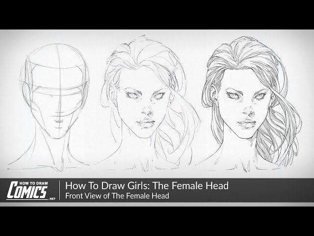 Clayton Barton - HowToDrawComics.NET on X: In this class you'll learn how  to draw the female head, face and facial features from the top down, side  view. Click the link below to