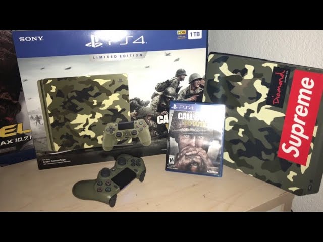 WWII LIMITED EDITION CONSOLE UNBOXING (PS4 1Tb Slim) Call of Duty WW2  Gameplay 