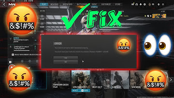 HOW TO FIX THE [NIAMEY - LOGAN] ERROR ON MW3
