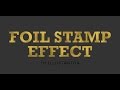 How to Create a Foil Stamp Effect in Illustrator