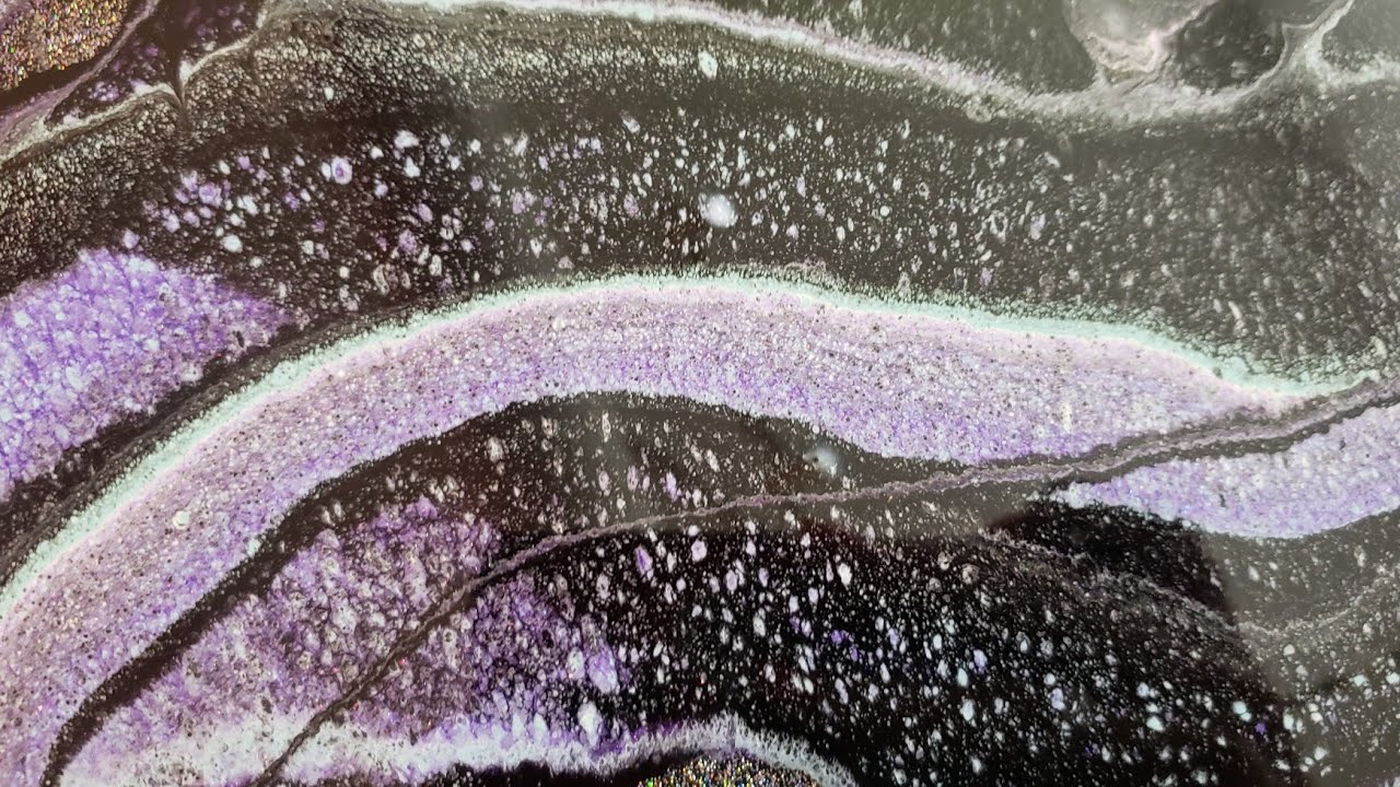 EASY DIY ART Negative Space Resin Ribbons Tutorial YouTube