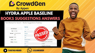 Crowdgen Project Hydra – Books Suggestions Training Test | Full Answer Walkthrough (100% Passed)