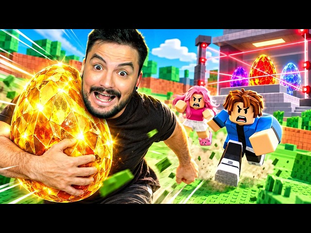 FUI ROUBAR OVOS NO ROBLOX E USEI MEU PODER - DINHEIRO!