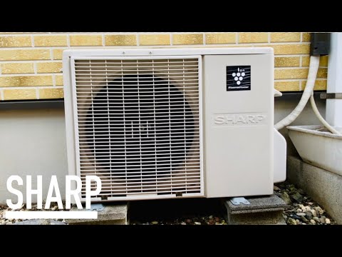 Sharp Outdoor Unit 【SHARP】シャープ製エアコン室外機 SHARP outdoor unit - YouTube