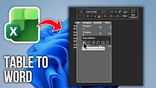 How to Copy a Table From Excel to Word (Step by Step)