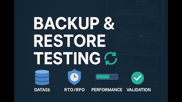 Backup & Restore Testing Strategy | RTO, RPO, Validation & Disaster Recovery Simulation
