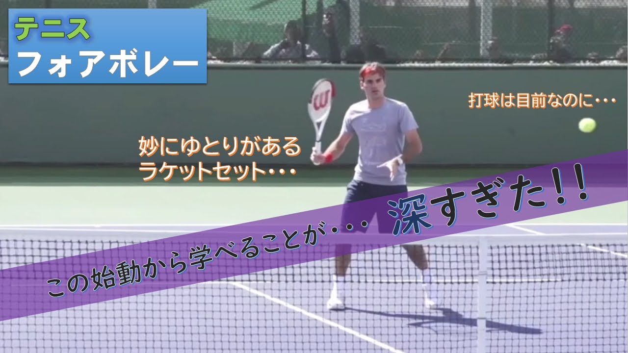 テニス：フォアボレーの始動【回転掛けるには、これが有効‼】