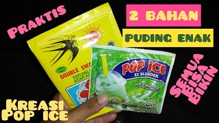 ENAK BANGET !!! RESEP PUDING POP ICE RASA MELON BIKIN ANAK DAN SUAMI BETAH DI RUMAH
