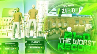 21-0 The Worst Record On The 3S Court On Nba2K19 Dropped Them Off With An Ai On My Team