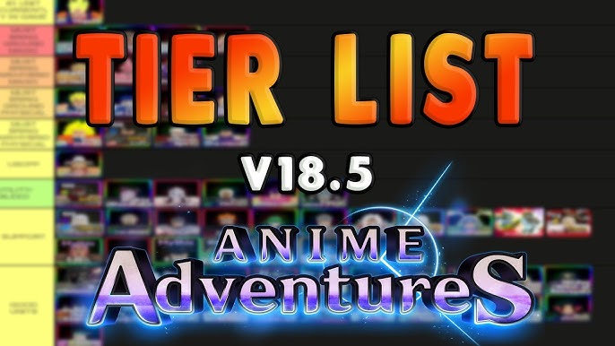 Create a Roblox Anime Adventure UPDATE 10 Tier List - TierMaker