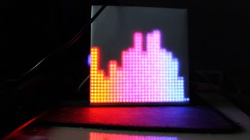 Teensy 3.2 RGB Matrix Audio Spectrum Analyzer