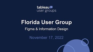 Florida Tableau User Group - November 17, 2022