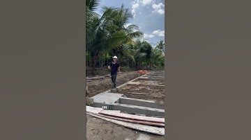 MÓNG CỌC BÊ TÔNG DÀNH CHO NHÀ CẤP 4 #xaydung #viral #nhacap4