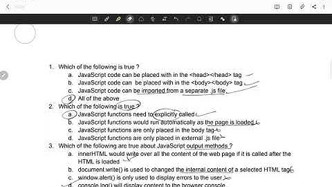 javascript  MCQ review part 1